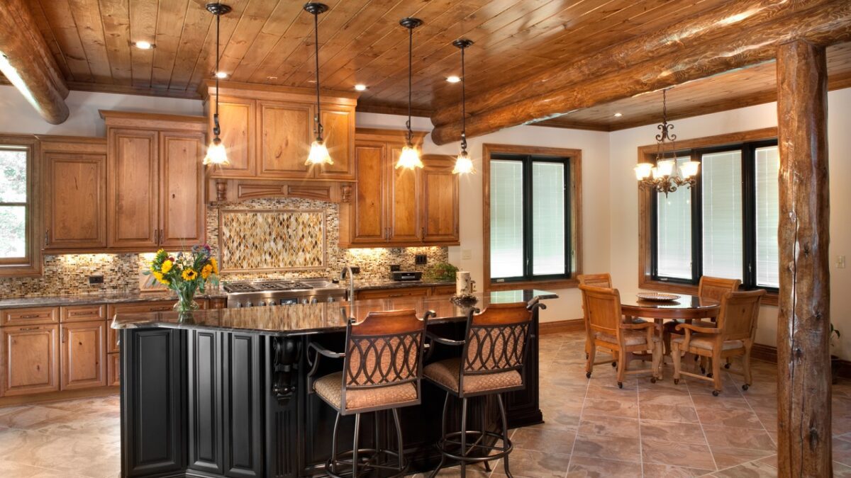 دیزاین آشپزخانه با وسایل چوبی|مجموعه نیودیزاین